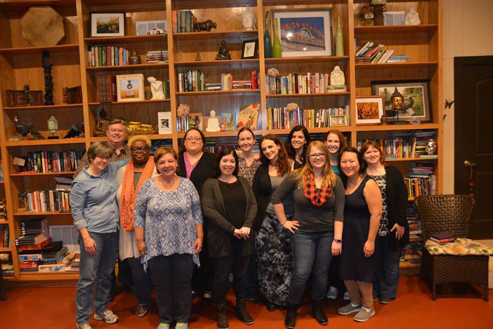 The workshop group! Such a fantastic group of writers! Here we are all with my TA Jess Capelle and guest author Lynne Kelly